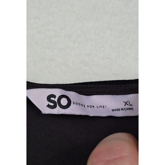 Black Velvet Puff Long Sleeve Goth Square Scoop Neck Lace Trim Dress XL - Picture 2 of 4